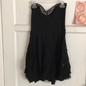 Free people Cute black short strapless dress ❤️
